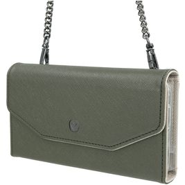 Valenta iPhone 11 Hülle Echtes Leder Abnehmbare 2in1 Clutch - Green Mode