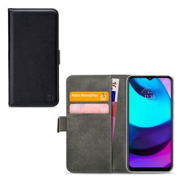 Mobilize Classic Gelly Wallet Motorola Moto E20 Hülle Klapphülle Geldbörse - Schwarz