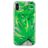 Mobigear Design iPhone XS Hülle Flexibles TPU Backcover - Green Leaf