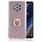 Mobigear Glitter Ring Nokia 9 PureView Hülle Flexibles TPU Backcover mit Ringhalter - Roségold