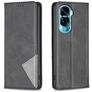 Mobigear Rhombus Slim HONOR 90 Lite Hülle Klapphülle - Schwarz