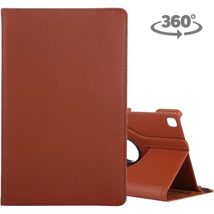 Mobigear DuoStand Samsung Galaxy Tab A7 (2020) Hülle Drehbare Klapphülle - Braun