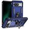 Mobigear Armor Ring Google Pixel 8a Hülle Hardcase Backcover Stoßfest mit Ringhalter - Blau