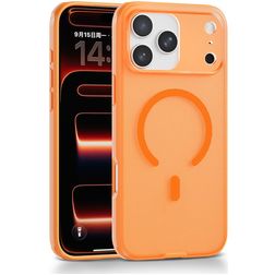 Mobigear Shockproof Grip iPhone 17 Pro MagSafe Hülle Hardcase Backcover - Orange