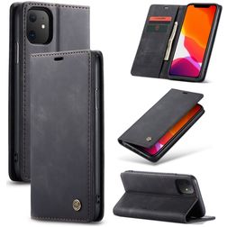 Caseme 013 iPhone 11 Hülle Klapphülle Geldbörse - Schwarz