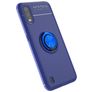 Mobigear Armor Ring Samsung Galaxy A01 Hülle Flexibles TPU Backcover Stoßfest mit Ringhalter - Blau