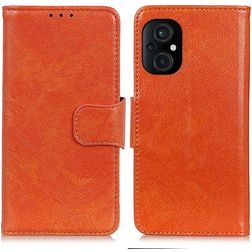 Mobigear Classy POCO M5 Hülle Klapphülle Geldbörse - Orange