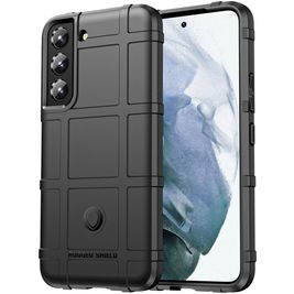 Mobigear Rugged Shield Samsung Galaxy S22 Hülle Flexibles TPU Backcover Stoßfest - Schwarz