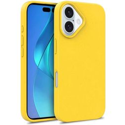 Mobigear Bio iPhone 16 Hülle Umweltfreundliches Backcover - Gelb