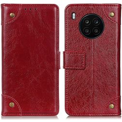 Mobigear Ranch HONOR 50 Lite Klapphülle Portemonnaie - Weinrot