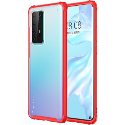 Mobigear Shockproof Huawei P40 Pro Hülle Hardcase Backcover Stoßfest - Rot