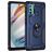 Mobigear Armor Ring Motorola Moto G60 Hülle Hardcase Backcover Stoßfest mit Ringhalter - Blau