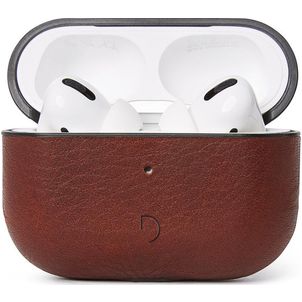 Decoded Aircase Pro Apple AirPods 3 Hülle Echtes Leder - Braun