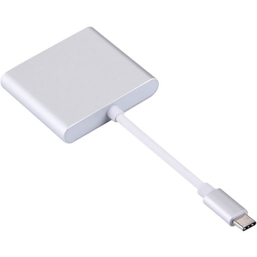 Mobigear USB-C auf HDMI / USB-A / USB-C Hub - Silber