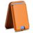 Mobigear Wallet Stand Kartenetui - 3 Karten - MagSafe Kompatibel - Braun