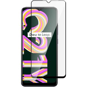 Mobigear Premium Realme C21Y Panzerglas Gehärtetes Glas Displayschutz - Hüllenfreundlich - Schwarz