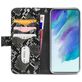 Mobilize Magnet Zipper Samsung Galaxy S21 FE Hülle Abnehmbare 2in1 Klapphülle Geldbörse - Schwarz