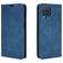Mobigear Retro Slim Samsung Galaxy A12 Hülle Klapphülle Geldbörse - Blau