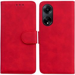Mobigear Wallet OPPO A98 Hülle Klapphülle Geldbörse - Rot