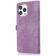 Mobigear Zipper iPhone 14 Pro Hülle Klapphülle Geldbörse - Lila
