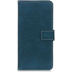 Mobigear Croco Xiaomi Redmi Note 10 Pro Hülle Klapphülle Geldbörse - Grün