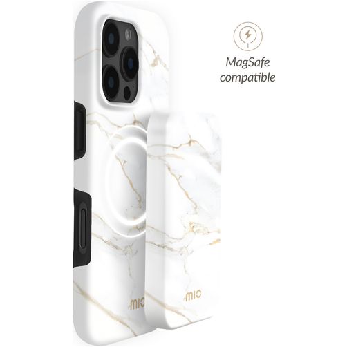 MIO Powerbank 5.000 mAh 15W - MagSafe Kompatibel - White Marble