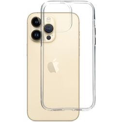 Mobiparts Classic Durchsichtig iPhone 14 Pro Max Hülle Flexibles TPU Backcover - Transparent