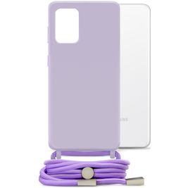 Mobilize Lanyard Gelly Samsung Galaxy A32 5G Flexibles TPU Handykette - Pastel Purple