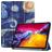 Mobigear Tri-Fold iPad Pro 11 Zoll (2021) Hülle Klapphülle - The Starry Night