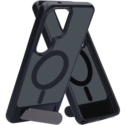Mobiparts Hardcover Samsung Galaxy S26 Ultra MagSafe Hülle Hardcase Backcover mit Ständer - Satin Black