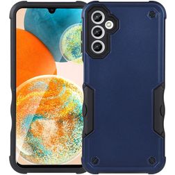 Mobigear Non-slip Armor Samsung Galaxy A14 Hülle Hardcase Backcover Stoßfest - Blau