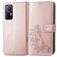 Mobigear Clover Xiaomi 12 Hülle Klapphülle Geldbörse - Roségold