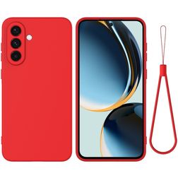 Mobigear Rubber Touch Samsung Galaxy A57 Silikon Hülle Backcover - Rot