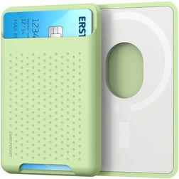 Mobigear Pocket Silikon Kartenhalter - 2 Karten - MagSafe-kompatibel - Grün