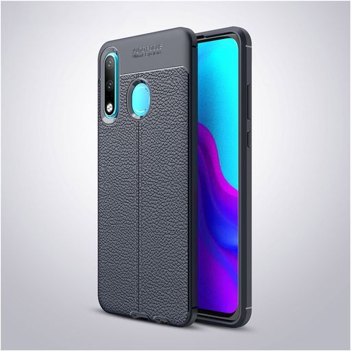 Mobigear Luxury Huawei P30 Lite Hülle Flexibles TPU Backcover - Marineblau