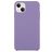 Mobigear Rubber Touch iPhone 15 Silikon Hülle Backcover - Lila