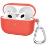 Mobigear Classic Apple AirPods 3 Hülle Flexibles Silikon - Rot