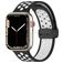 Mobigear Sport Plus Mag Silikon Apple Watch Armband Magnetverschluss - 42/41/40/38 mm - Weiß / Anthrazit