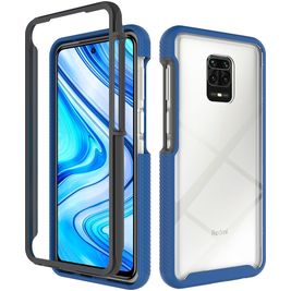 Mobigear Two-Layer Xiaomi Redmi Note 9S Hülle Hardcase Backcover Stoßfest - Blau
