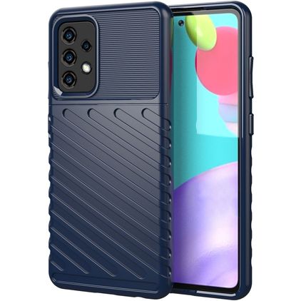 Mobigear Groove Samsung Galaxy A52s 5G TPU (flexibel) Backcover - Blau