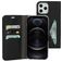 Mobiparts Classic Wallet iPhone 12 Pro Max Klapphülle Portemonnaie - Schwarz