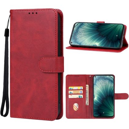 Mobigear Wallet HTC U23 Pro Klapphülle Portemonnaie - Rot