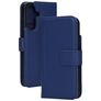 Mobiparts Samsung Galaxy A36 Hülle Echtes Leder Klapphülle Geldbörse - Blau