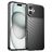 Mobigear Groove iPhone 16 Plus Hülle Flexibles TPU Backcover - Schwarz