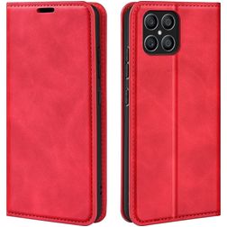 Mobigear Retro Slim HONOR X8 Hülle Klapphülle Geldbörse - Rot