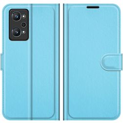 Mobigear Classic Realme GT Neo2 Hülle Klapphülle Geldbörse - Blau