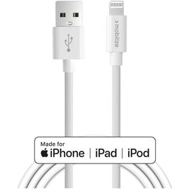 Mobilize USB-A auf Apple Lightning MFI Kabel 1 Meter - Weiß