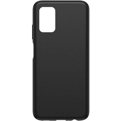 OtterBox React Samsung Galaxy A03s Hülle Flexibles TPU Backcover Stoßfest - Schwarz