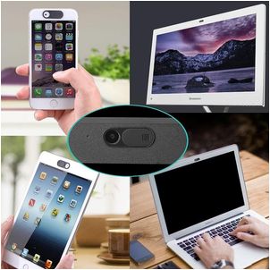 Mobigear Essentials Webcam Abdeckung Privatsphäre Schieberegler - Schwarz