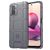 Mobigear Rugged Shield POCO M5s Hülle Flexibles TPU Backcover Stoßfest - Grau